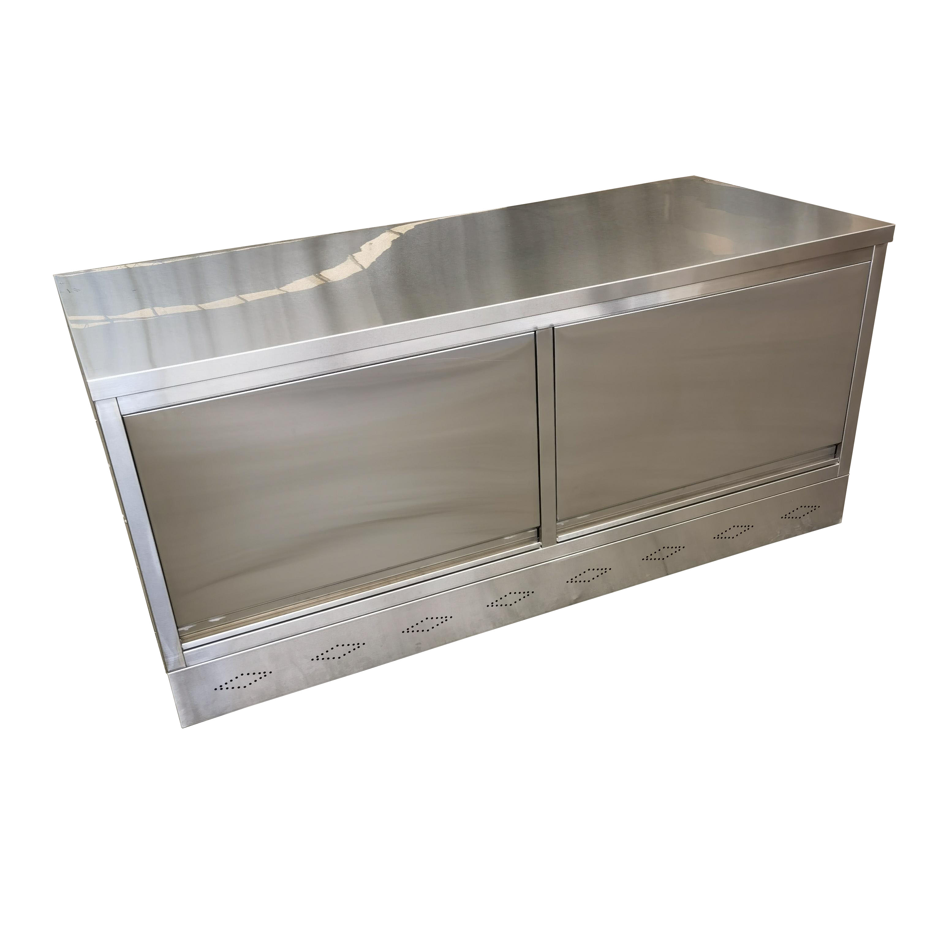 Commercial Kitchen Worktops - 業務用厨房ステンレス製作業台（収納キャビネット付き）