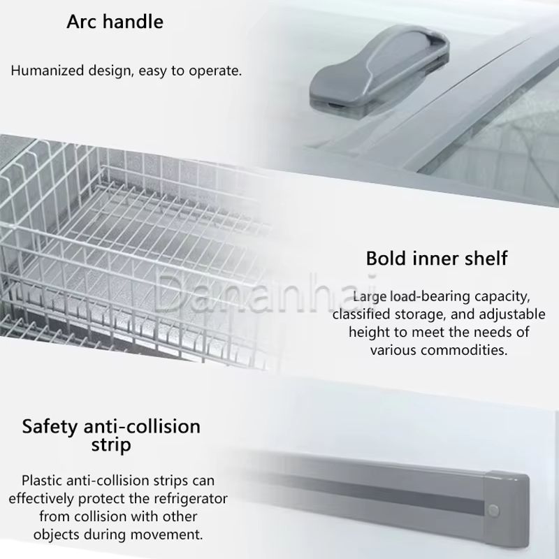 スーパーマーケット用アイランド型冷凍ショーケース、移動式ベー - Commercial Chest Freezer のレビューと価格