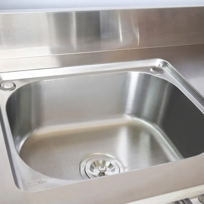 ステンレス製自立式シンク（ワークトップ付き）家庭用および業務 - Commercial Kitchen Worktops のレビューと価格