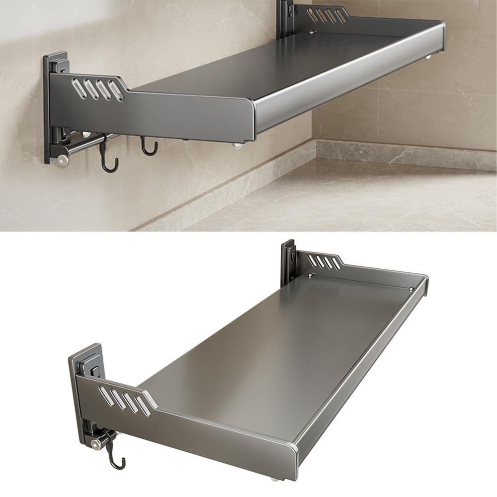 多機能炭素鋼製壁掛け棚 11.81×7.87×4.33インチ - Commercial Kitchen And Bar のレビューと価格
