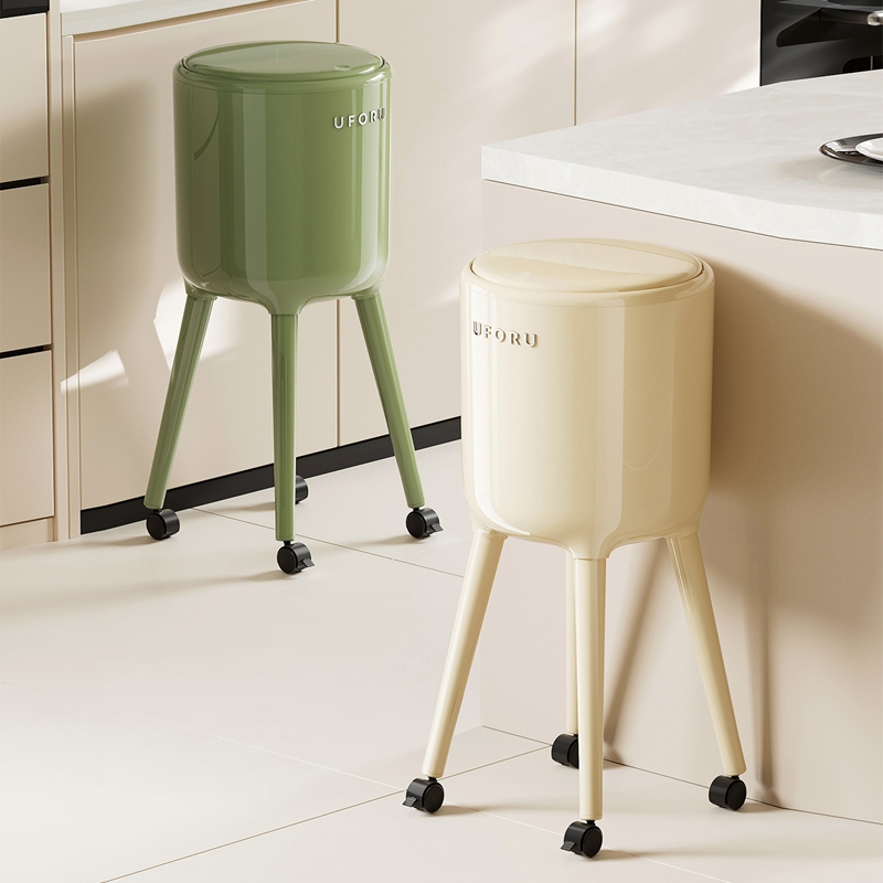 UFORU背高型ゴミ箱（車輪付き、腰をかがめずに使えるデザイ - Commercial Kitchen Bin のレビューと価格
