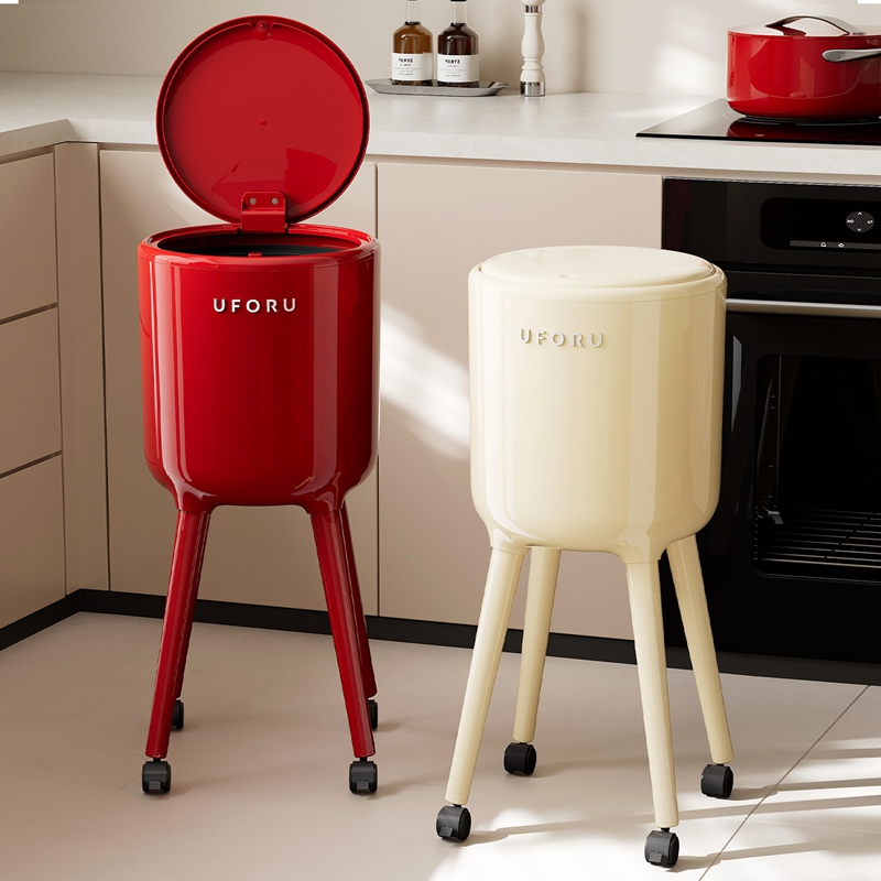 UFORU背高型ゴミ箱（車輪付き、腰をかがめずに使えるデザイ - Commercial Kitchen Bin のレビューと価格