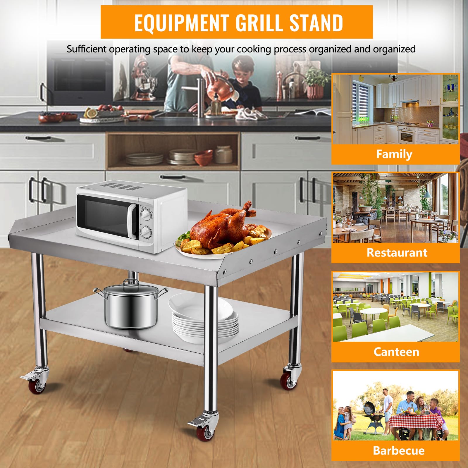 ステンレス製グリルスタンドテーブル（24インチ x 28イン - Commercial Kitchen Worktops のレビューと価格
