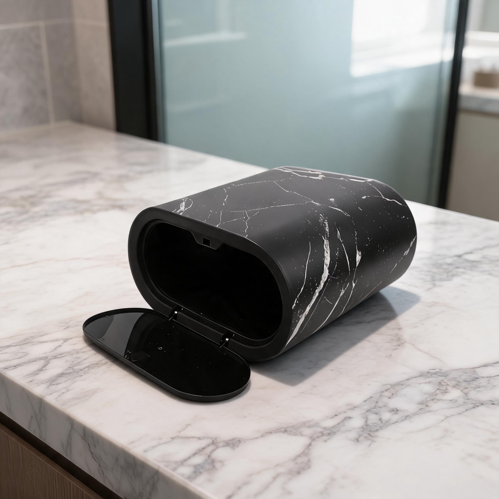 狭い場所に最適な蓋付き二重構造PP製ゴミ箱、バスルーム、キッ - Commercial Kitchen Bin のレビューと価格