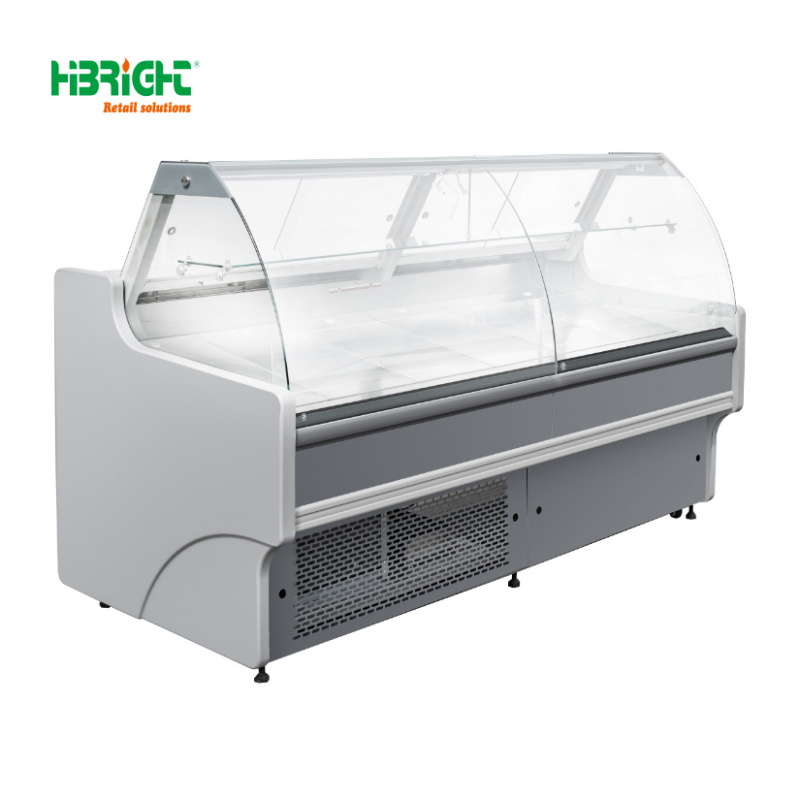 カスタムプラグイン式スーパーマーケット曲面ガラスカバー付きア - Commercial Chest Freezer のレビューと価格