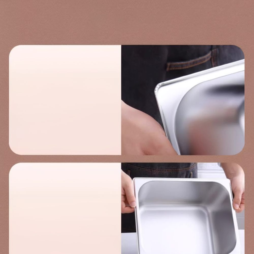高級ステンレス製ガストロノーム容器（蓋付き）。ビュッフェレス - Commercial Kitchen Bin のレビューと価格